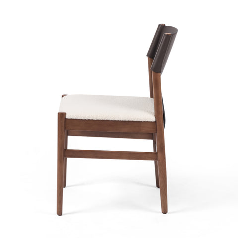 Lulu Armless Dining Chair-Espresso Leather