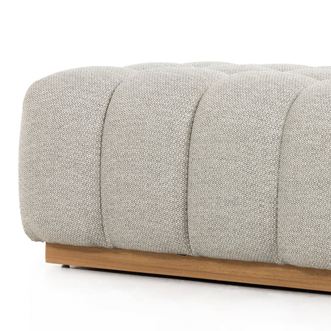 Roma Outdoor Ottoman - Faye Ash
