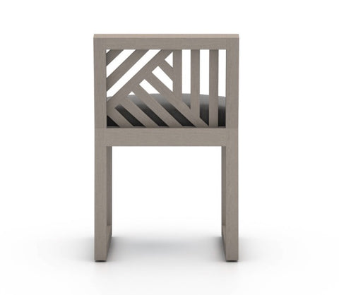 Avalon Outdoor Armless Dining Chair-Grey/Charcoal