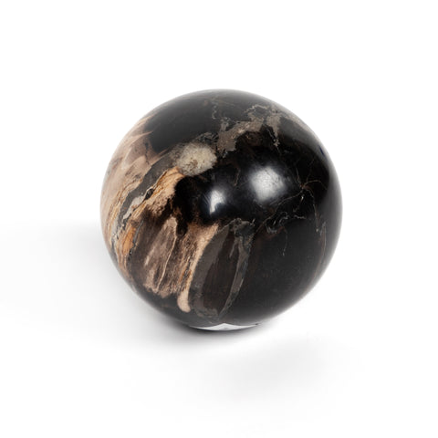 Petrified Wood Balls Set 3 - Petrified Wood