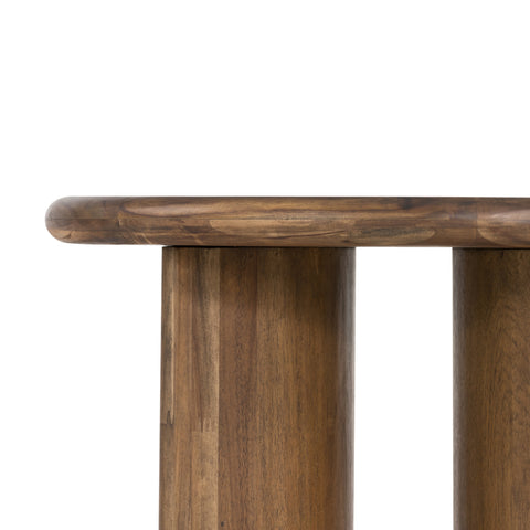 Paden End Table-Seasoned Brown Acacia