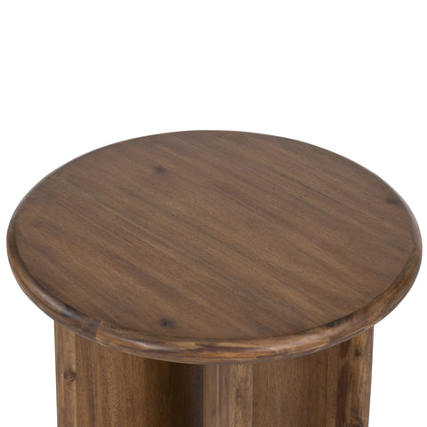 Paden End Table-Seasoned Brown Acacia