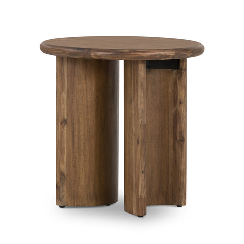 Paden End Table-Seasoned Brown Acacia
