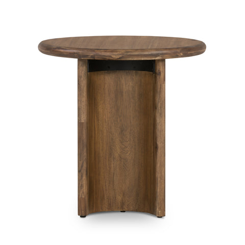 Paden End Table-Seasoned Brown Acacia