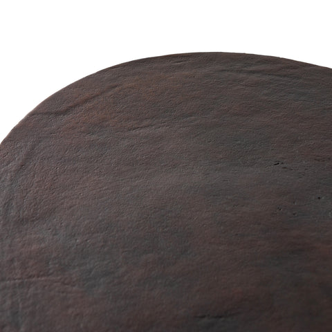 Simone Oval Coffee Table-Antique Rust