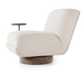 Bronwyn Swivel Chair W/ Marble Table-Knoll Natural