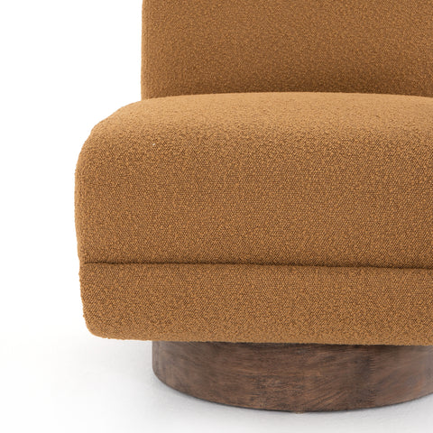 Bronwyn Swivel Chair w/ Natural Table-Copenhagen Amber