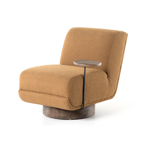 Bronwyn Swivel Chair w/ Natural Table-Copenhagen Amber