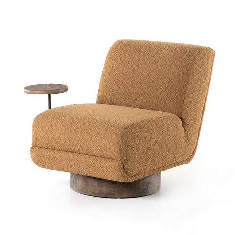 Bronwyn Swivel Chair w/ Natural Table-Copenhagen Amber