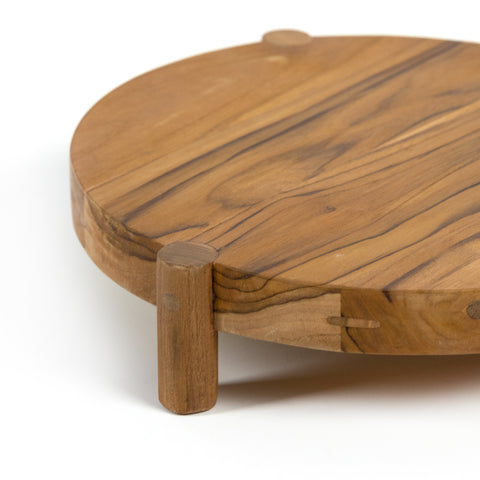 Peche Outdoor Small Tray-Natural Teak