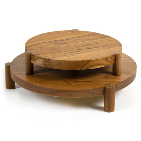 Peche Outdoor Small Tray-Natural Teak