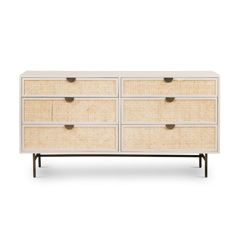 Luella 6 Drawer Dresser - Matte Alabaster