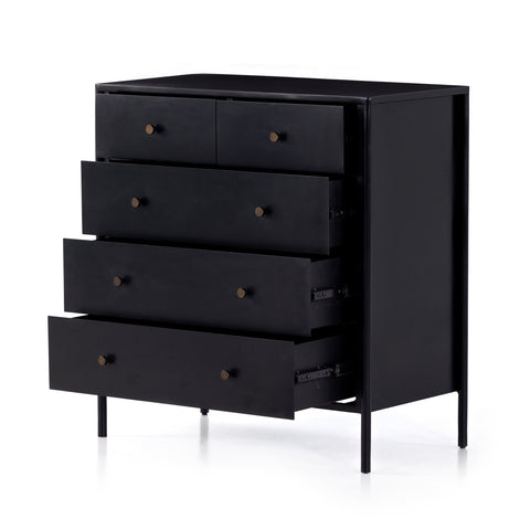 Soto 5 Drawer Dresser - Black