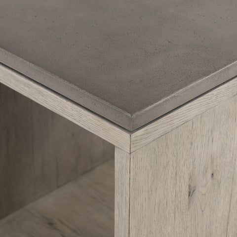 Faro End Table - Dark Grey Concrete