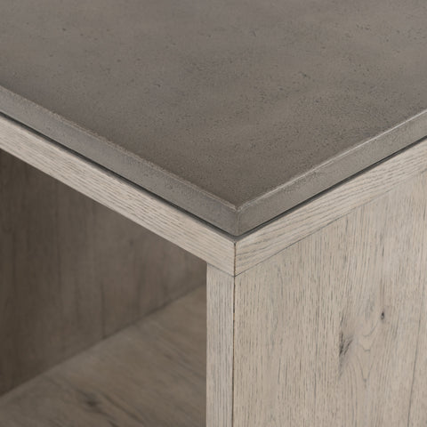 Faro End Table-Dark Grey Concrete - IN STOCK