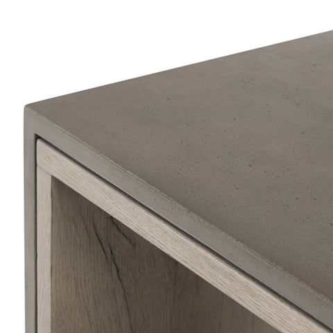 Faro End Table - Dark Grey Concrete