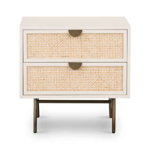 Luella Nightstand - Matte Alabaster