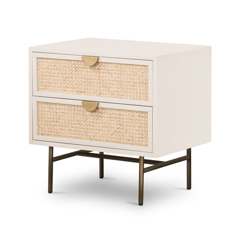 Luella Nightstand - Matte Alabaster