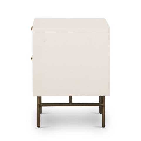 Luella Nightstand - Matte Alabaster