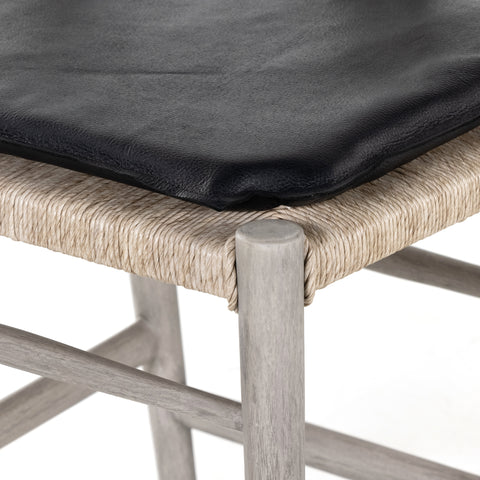Muestra Counter Stool W Cushion-Grey/Pebble Black
