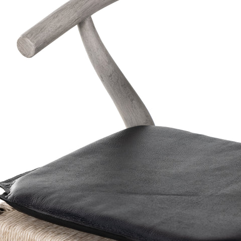 Muestra Counter Stool W Cushion-Grey/Pebble Black