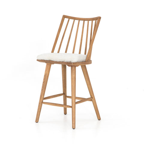 Lewis Windsor Counter Stool W Cs Cream -Sandy Oak