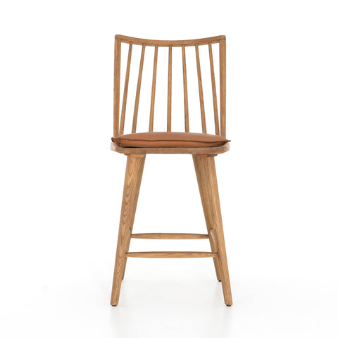 Lewis Windsor Counter Stool W Cs Whiskey-Sandy Oak