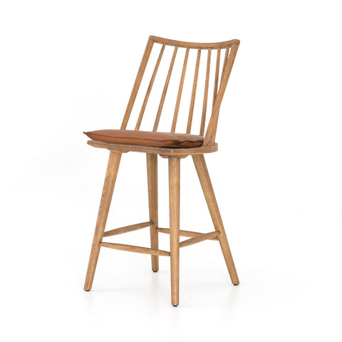 Lewis Windsor Counter Stool W Cs Whiskey-Sandy Oak