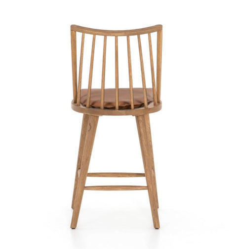 Lewis Windsor Counter Stool W Cs Whiskey-Sandy Oak