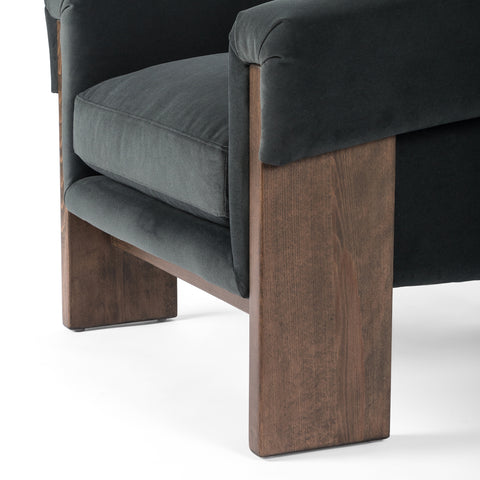 Cairo Chair - Modern Velvet Smoke