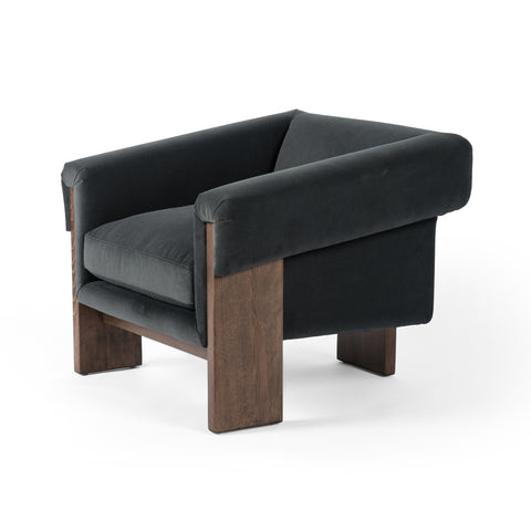 Cairo Chair - Modern Velvet Smoke
