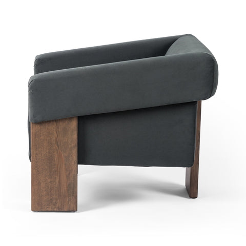 Cairo Chair - Modern Velvet Smoke