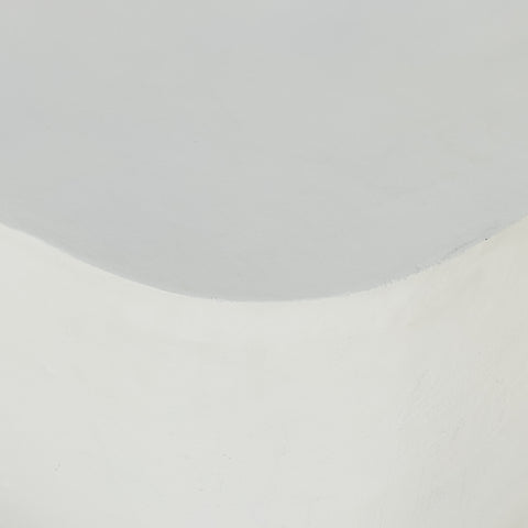 Basil Square Outdoor Coffee Table 35.5" - Matte White