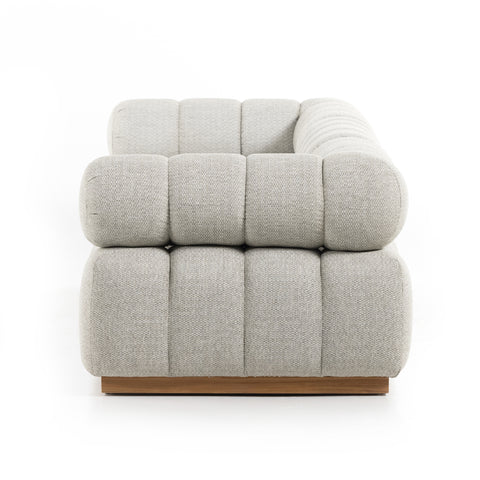 Roma Outdoor 3pc Sectional Sofa - Faye Ash