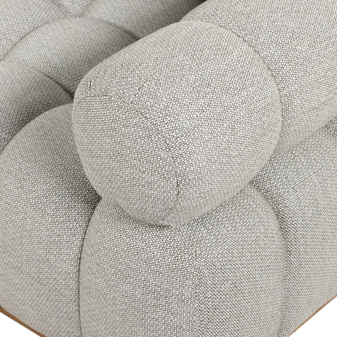 Roma Outdoor 3Pc Sectional w/ Ottoman - Faye Ash