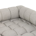 Roma Outdoor 3Pc Sectional w/ Ottoman - Faye Ash