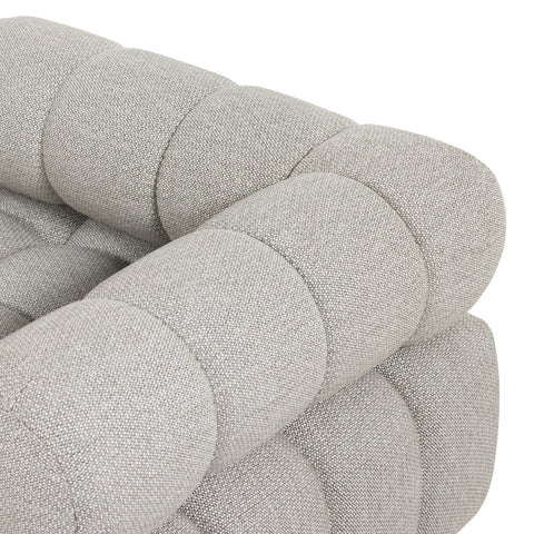 Roma Outdoor 3Pc Sectional w/ Ottoman - Faye Ash