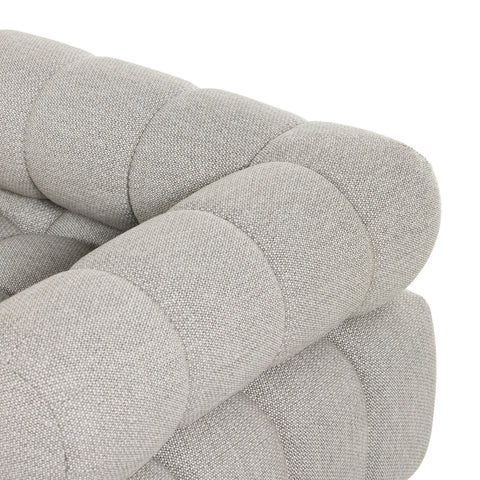 Roma Outdoor 4pc Sectional W/ Ottoman - Faye Ash