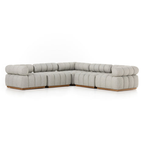 Roma Outdoor 5pc Sectional - Faye Ash