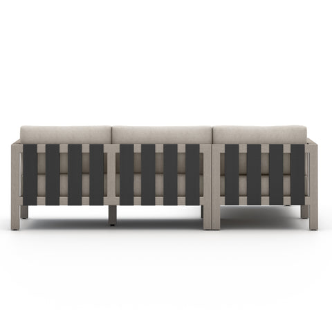 Sonoma 2-Pc LAF Outdoor Sectional- Brown/Stone Grey