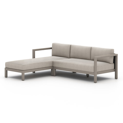Sonoma 2-Pc LAF Outdoor Sectional-Grey/Stone Grey
