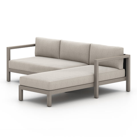 Sonoma 2-Pc RAF Outdoor Sectional-Grey/Stone Grey