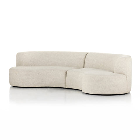 Opal 2Pc Outdoor Curved Sectional-Faye Sand