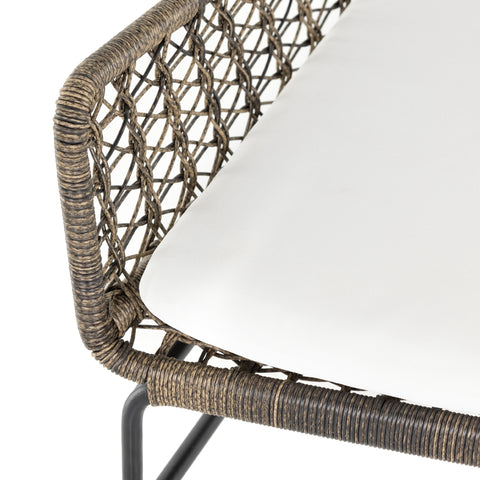 Bandera Outdoor Woven Club Chair W/Cushion-Grey