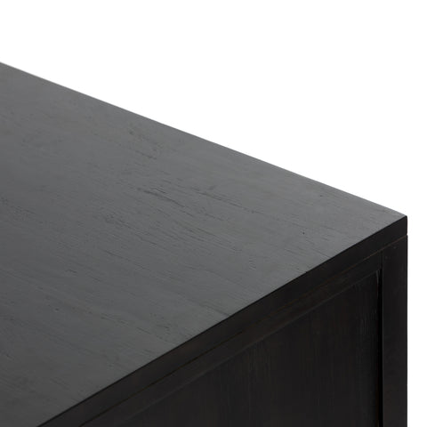 Clarita Desk System W Filing Cabinet-Black