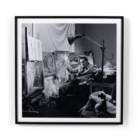 Salvador Dali In Studio I By Getty Image-30x30"