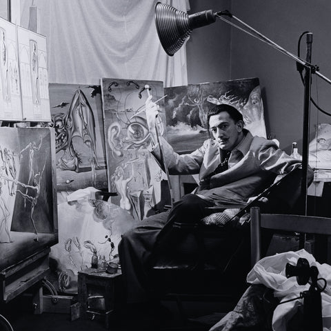 Salvador Dali In Studio I By Getty Image-40x40"