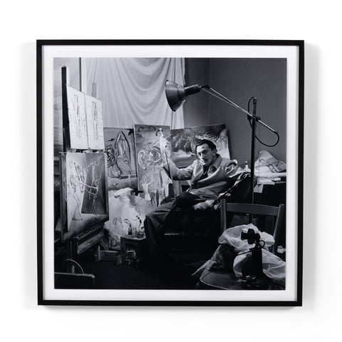 Salvador Dali In Studio I by Getty Images - 24x24"