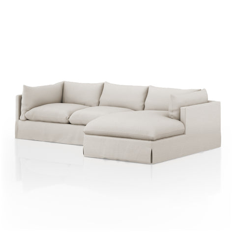 Habitat 2Pc RAF Slipcover Sectional-115''-Valley Nimbus