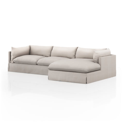 Habitat 2Pc RAF Slipcover Sectional-133''- Bennett Moon